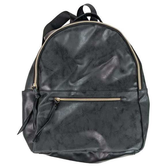 Source Unknown Handbags - Faux Leather Backpack with Gold Hardware, Large